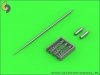 Master AM-48-092 MiG-19S (Farmer C) - gun barrels set, & Pitot Tube (1:48)